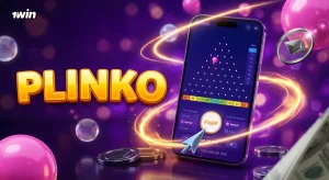Modo demo de Plinko 1win con bolas girando sin depósito de dinero real